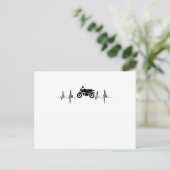 Carte Postale Moto Heartbeat Biker Gif (Debout devant)