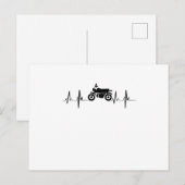 Carte Postale Moto Heartbeat Biker Gif (Devant / Derrière)