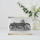Carte Postale Moto Husqvarna 1926 (Debout devant)