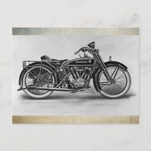 Carte Postale Moto Husqvarna 1926 (Devant)