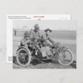 Carte Postale Moto Machine Gun (Devant / Derrière)