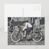 Carte postale Moto personnalisée (Devant / Derrière)