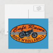 Carte Postale Moto Rock (Devant / Derrière)
