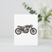 Carte Postale Moto simple - dessin du coureur 750 de café (Debout devant)