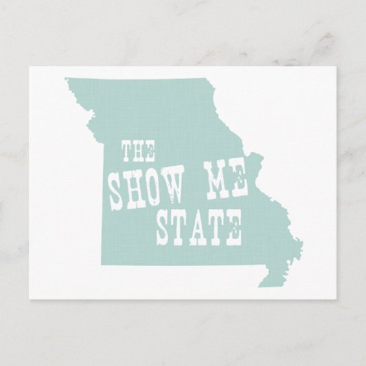 Carte Postale Moto Slogan de l'État du Missouri (Devant)
