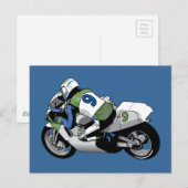 Carte Postale Moto Sport Vélo (Devant / Derrière)