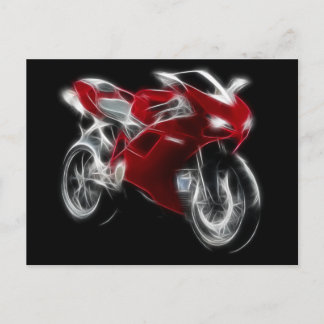 Carte Postale Moto Sport Vélo Racing