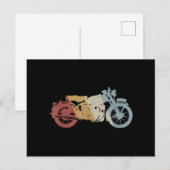 Carte Postale Moto style rétro Vintage (Devant / Derrière)