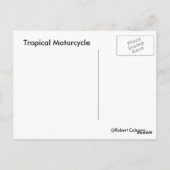 Carte Postale Moto tropicale (Dos)
