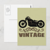 Carte Postale Moto vintage (Devant / Derrière)