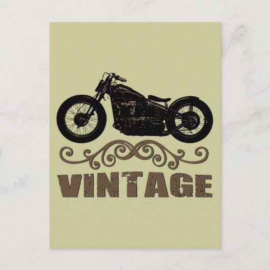 Carte Postale Moto vintage (Devant)