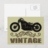 Carte Postale Moto vintage (Devant / Derrière)