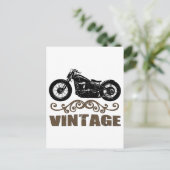 Carte Postale Moto vintage (Debout devant)