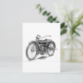 Carte Postale Moto Vintage 1918 (Debout devant)