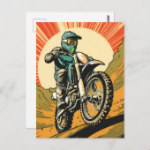 Carte Postale Motocross (Devant / Derrière)