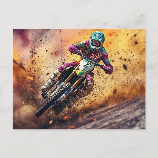 Carte Postale Motocross (Devant)