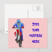 Carte Postale Motocross 100 (Devant / Derrière)