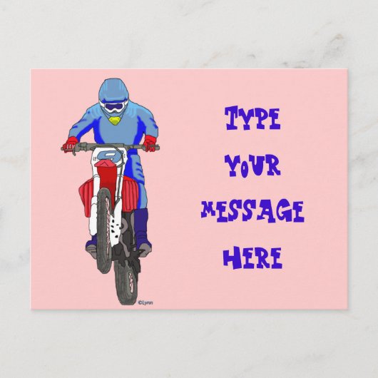 Carte Postale Motocross 100 (Devant)