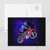 Carte Postale Motocross 203 (Devant / Derrière)