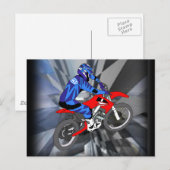 Carte Postale Motocross 204 (Devant / Derrière)