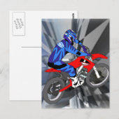 Carte Postale Motocross 204 (Devant / Derrière)