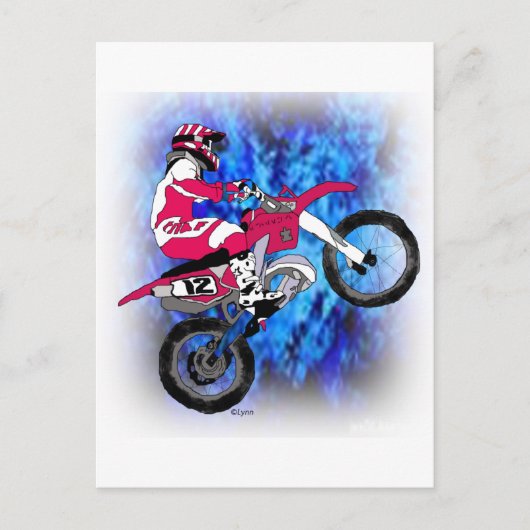 Carte Postale Motocross 306 (Devant)