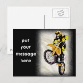 Carte Postale Motocross 410 (Devant / Derrière)
