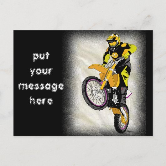 Carte Postale Motocross 410 (Devant)