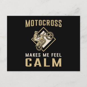 Carte Postale Motocross Dirt Bike Biker Gardez Le Calme Drôle Ca