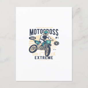 Carte Postale Motocross Extreme Dirt Track