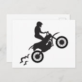 Carte Postale Motocross Rider (Devant / Derrière)
