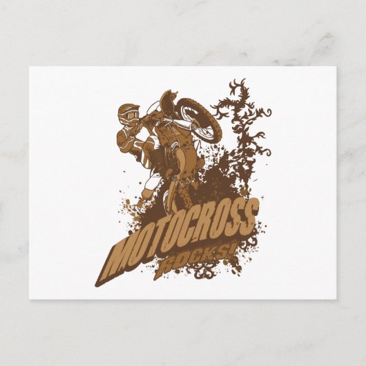 Carte Postale Motocross Rocks ! (Devant)