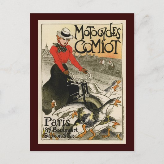 Carte Postale Motocycles Comiot (Devant)