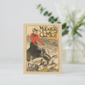 Carte Postale Motocycles Comiot France Poster vintage 1899 (Debout devant)