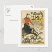 Carte Postale Motocycles Comiot Par Theophile Alexandre Steinlen (Devant / Derrière)