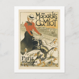 Carte Postale Motocycles Comiot Par Theophile Alexandre Steinlen