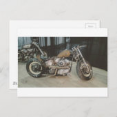 Carte Postale motocyclette (Devant / Derrière)