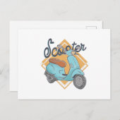 Carte Postale Motocyclette (Devant / Derrière)