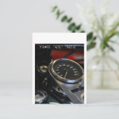 Carte Postale Motocyclette Motard (Debout devant)