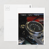 Carte Postale Motocyclette Motard (Devant / Derrière)