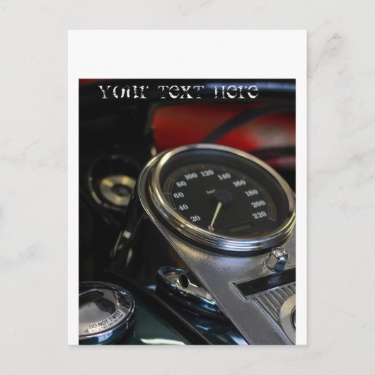 Carte Postale Motocyclette Motard (Devant)
