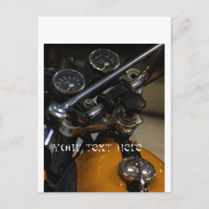 Carte Postale Motocyclette Moto Biker Pilote