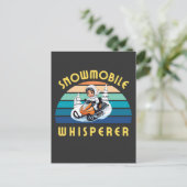 Carte Postale motoneige hiver vacances (Debout devant)