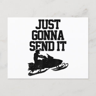 Carte Postale Motoneige Vient De L'Envoyer Drôle Motoneige Gif