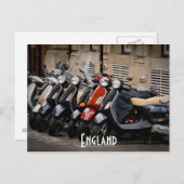 Carte postale Motorbike Angleterre (Devant / Derrière)