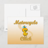 Carte Postale Motorcycle Chick (Devant / Derrière)