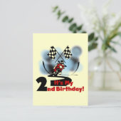 Carte Postale Motorcycle Racing 2e Anniversaire Tshirts et cadea (Debout devant)