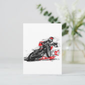 Carte Postale Motorcycle Racing Speedway Flat Track (Debout devant)