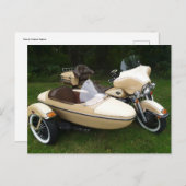 Carte Postale Motorcycle with Sidecar (Devant / Derrière)