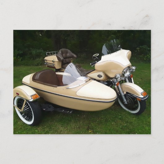 Carte Postale Motorcycle with Sidecar (Devant)